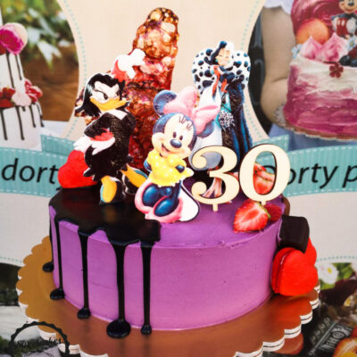 Dětský narozeninový dort Minnie & Daisy 2 (2 kg, 1900 kč)