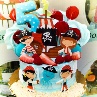 Dětský narozeninový dort Pirát 3 (2 kg, 1900 kč)