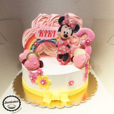 Dětský narozeninový dort Minnie 4 (2 kg, 1900 kč)