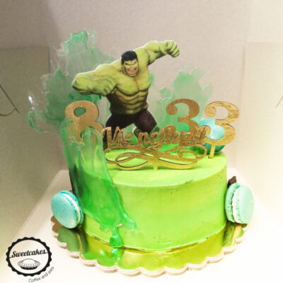 Dětský dort na narozeniny Hulk 4 (2 kg, 1900 kč)