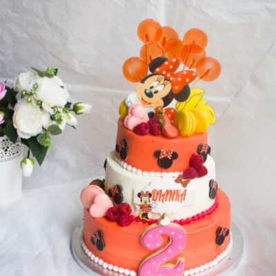 Dětský dort pro holku Minnie Mouse 5 (5 kg, 4750 kč)