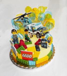 Dětský narozeninový dort pro kluka Lego City 4