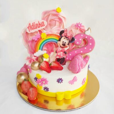 Dětský dort pro holku Minnie Mouse 7 (2 kg, 1650 kč)