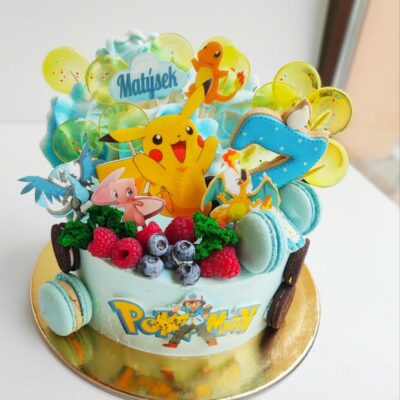 Dětský narozeninový dort Pokemon 15 (2 kg, 1650 kč)