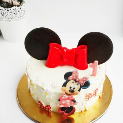 Dětský narozeninový dort Minnie Mouse 11 (2 kg, 1650 kč)