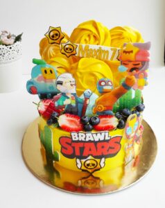 Dětský narozeninový dort Brawl stars 4