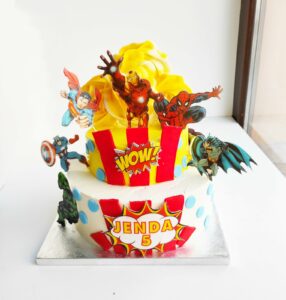 Dětský narozeninový dort pro kluka Superhrdinové 3