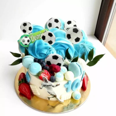 Narozeninový dort na objednávku Fotbal 10 (2 kg, 1900 kč)