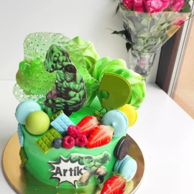 Dětský dort pro kluka Hulk 8 (2 kg, 1900 kč)