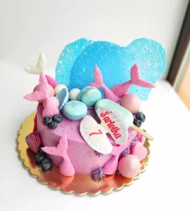 Dětský narozeninový dort Malá mořská víla 4