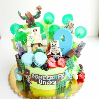 Dětský narozeninový dort Minecraft 24 (2 kg, 1900 kč)