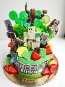 Narozeninový dort na objednávku Minecraft 25