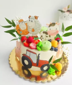 Dětský narozeninový dort Farma 2