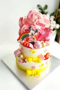 Dvoupatrový dort pro holku Minnie Mouse 13