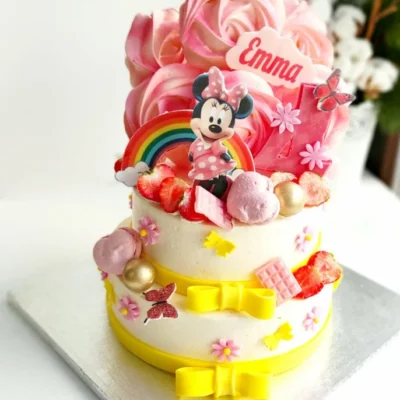 Dvoupatrový dort pro holku Minnie Mouse 13 (4 kg, 3200 kč)